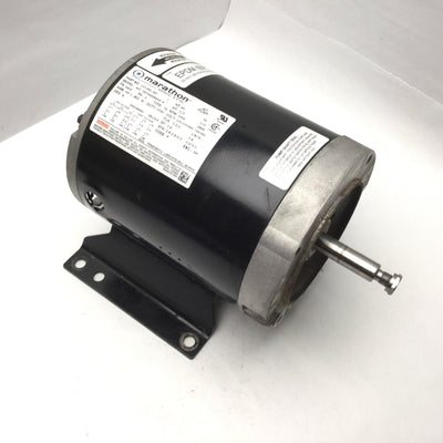 Used Marathon 137.001.187 0.5HP Jet Pump Motor 208-460V 3-Phase 3450rpm J56 Frame ODP