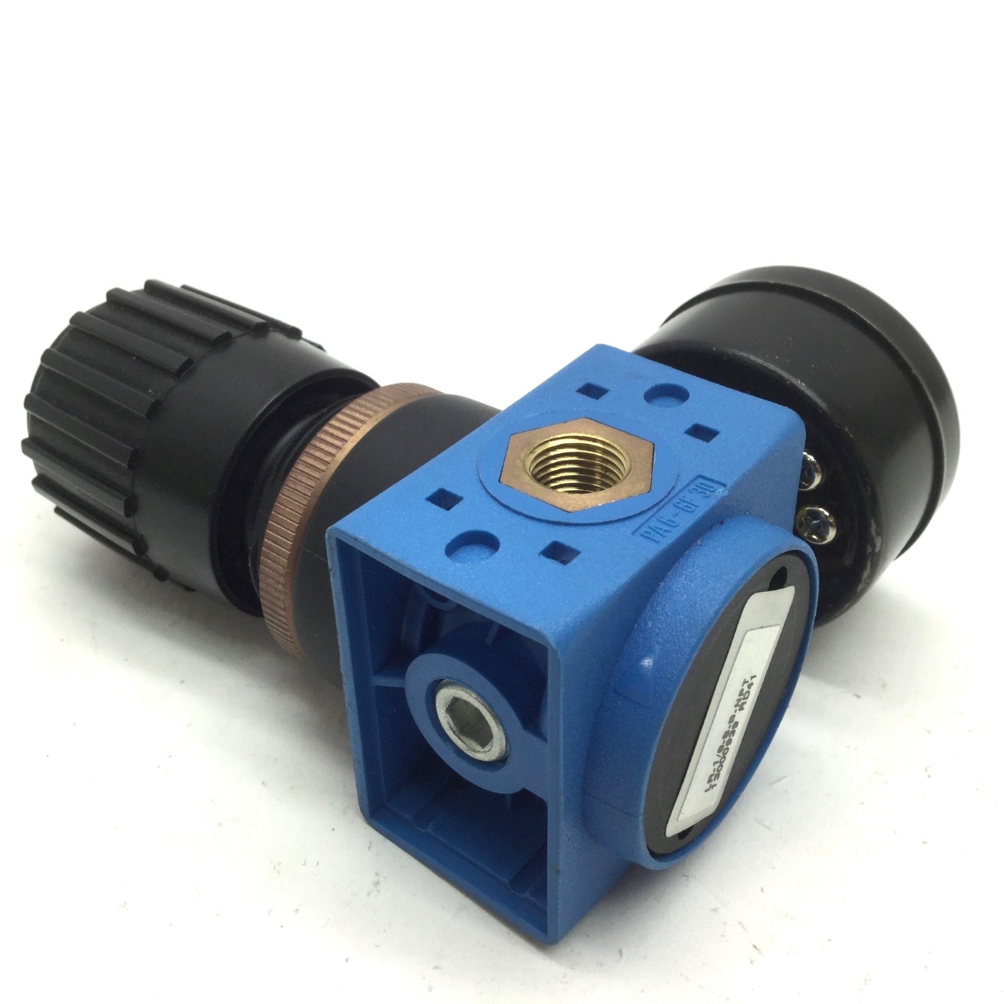 Used Festo LR-1/8-S-B-NPT Pneumatic Regulator W/ Gauge 0-160psi, 1/8" NPT