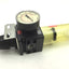 Used Watts R105-04C/M1 QUBE Series Regulator 0-125Psi, 1/2" NPT Ports, 160PSI Gauge
