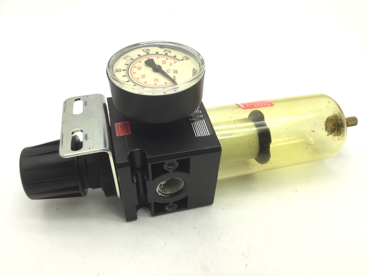 Used Watts R105-04C/M1 QUBE Series Regulator 0-125Psi, 1/2" NPT Ports, 160PSI Gauge