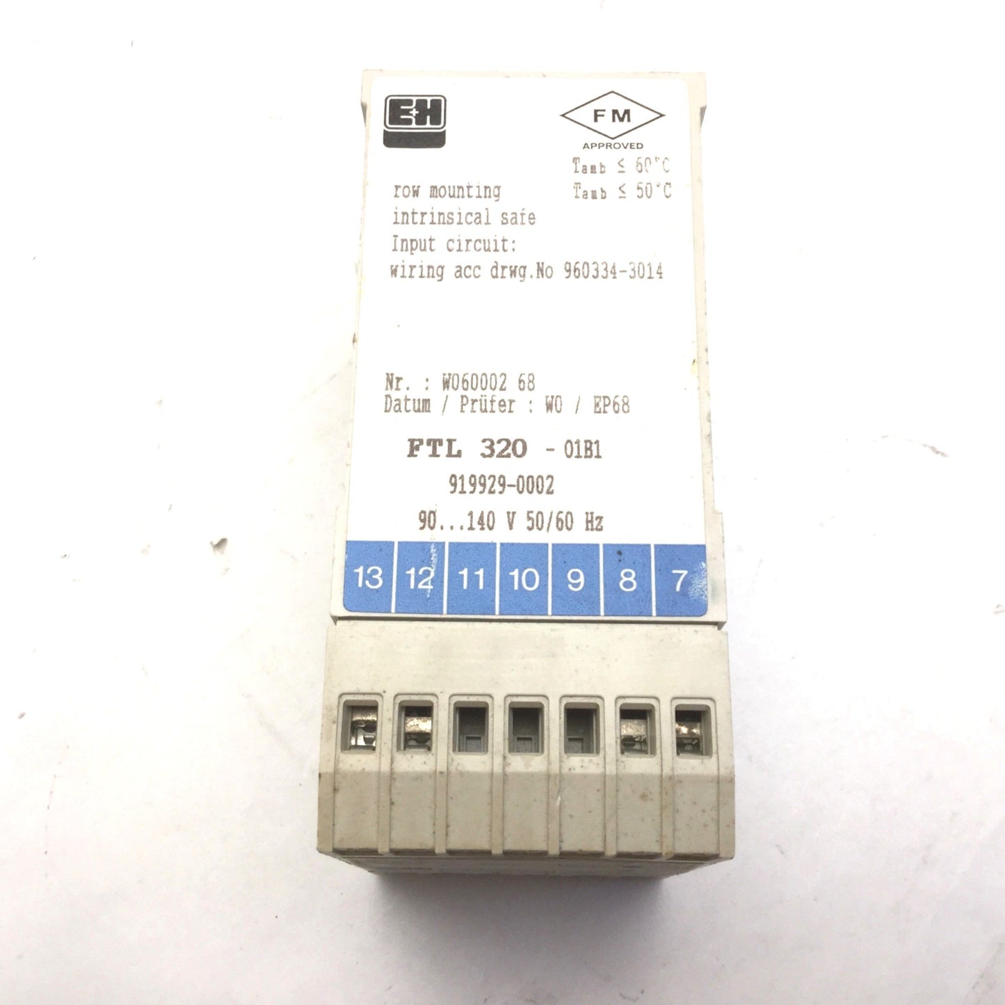 Used Endress + Hauser FTL 320-01B1 Nivotester Level Limit Switch, Voltage: 250VAC, 6A