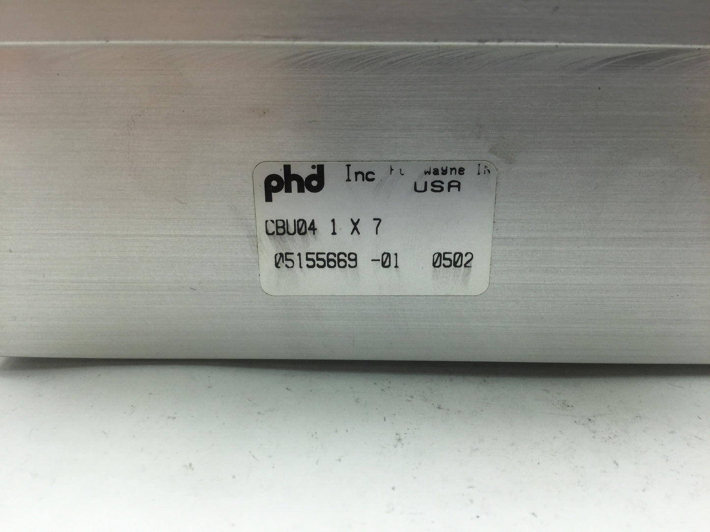 Used Phd CBU041X7 Rodless Cylinder Linear Slide Table, Shafts: 1/2", Stroke: 7"