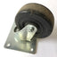 Used Lot of 4 Swivel Caster Wheels w/ Mounting Plate, Diameter: 4", Width: 1-1/2"