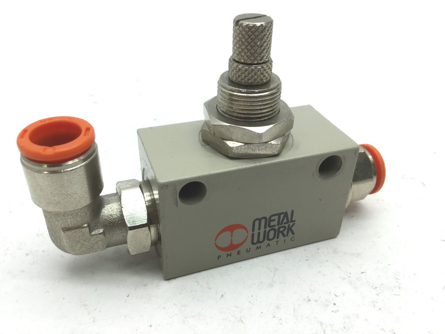 Used Metal Work 9041204 RFL Bi-Directional 3/8" Two-Way Flow Regulator Restrictor