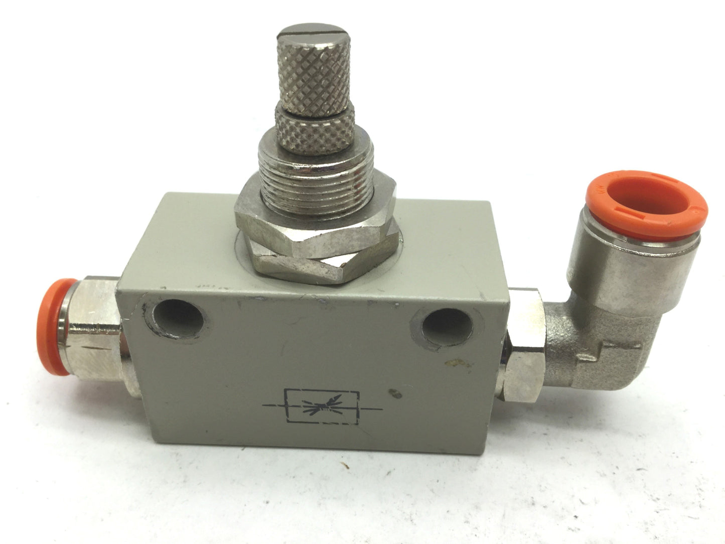 Used Metal Work 9041204 RFL Bi-Directional 3/8" Two-Way Flow Regulator Restrictor