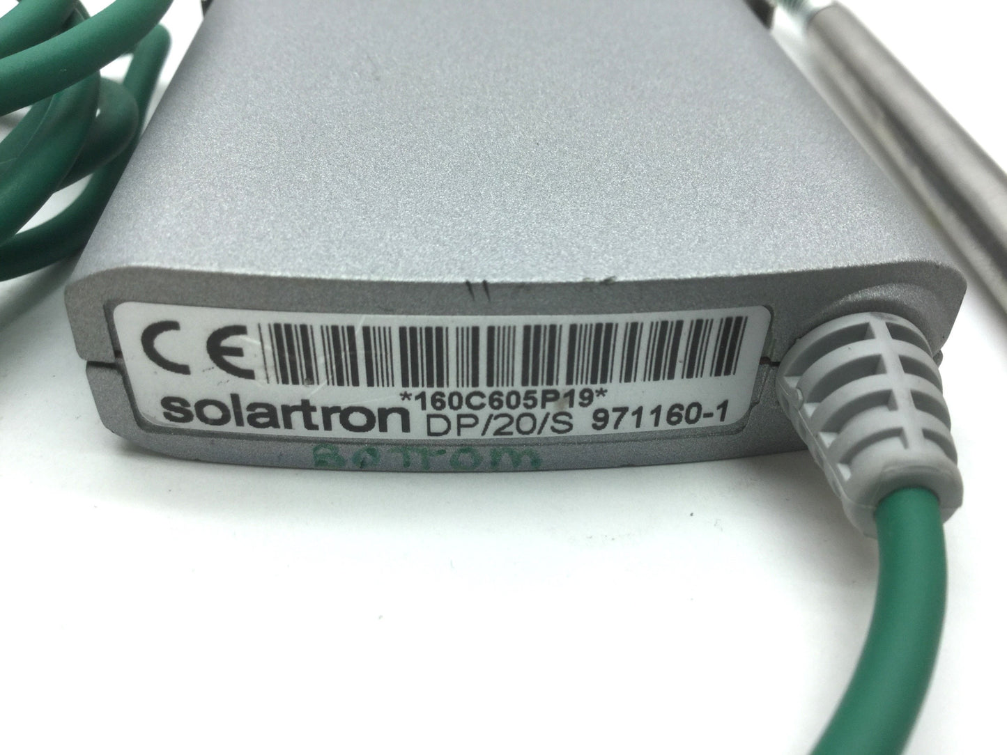 Used Solartron Metrology 971160-1 DP20S Digital Gauging Probe Stroke: 20mm, Dia: 8mm