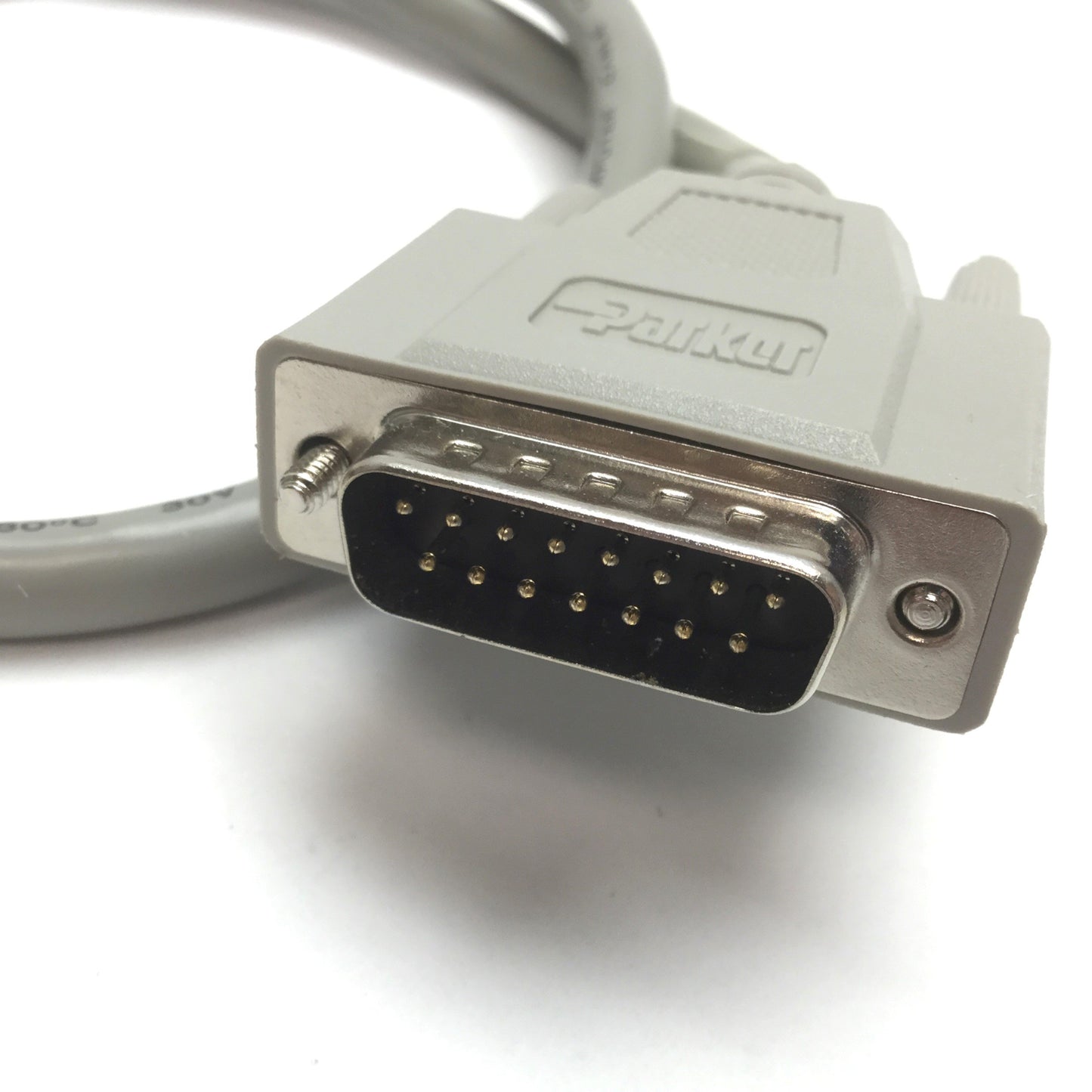 Used Parker 71-016949-02 Rev D Compumotor Expansion Cable, 15-Pin Male-Female, 2'