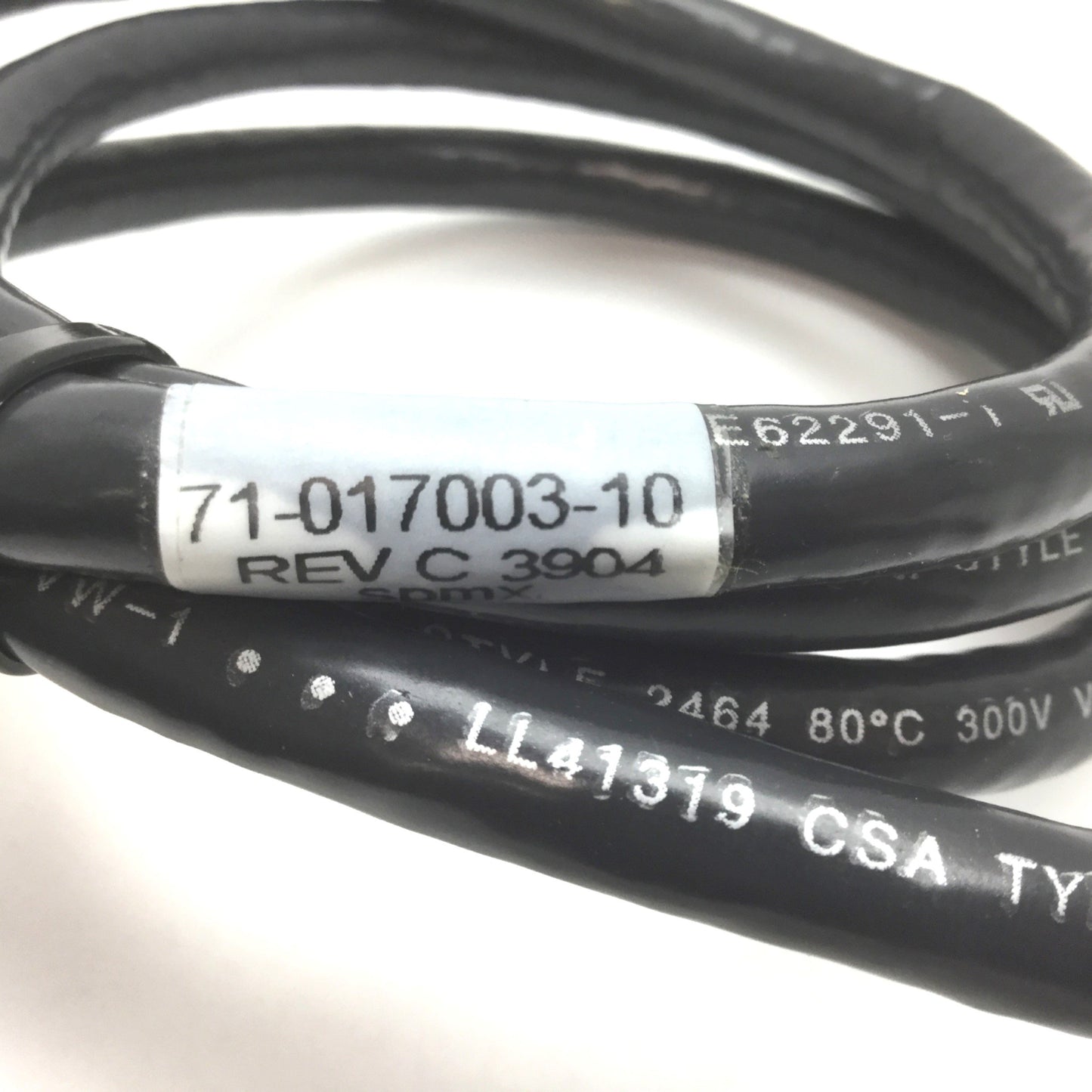 Used Parker 71-017003 Servo Drive Cable, Length 3', 15-Pin D-Sub Male to Flying Leads