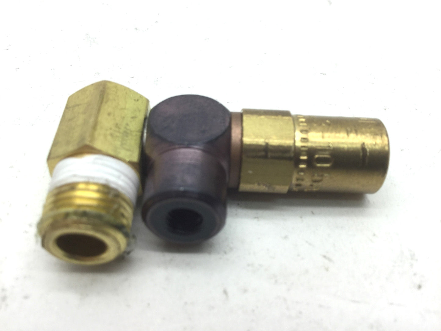 Used 4 x Festo GRL-10UNF Meter Out Flow Control Valve 3-10Bar 1/8" NPT to 10-32UNF