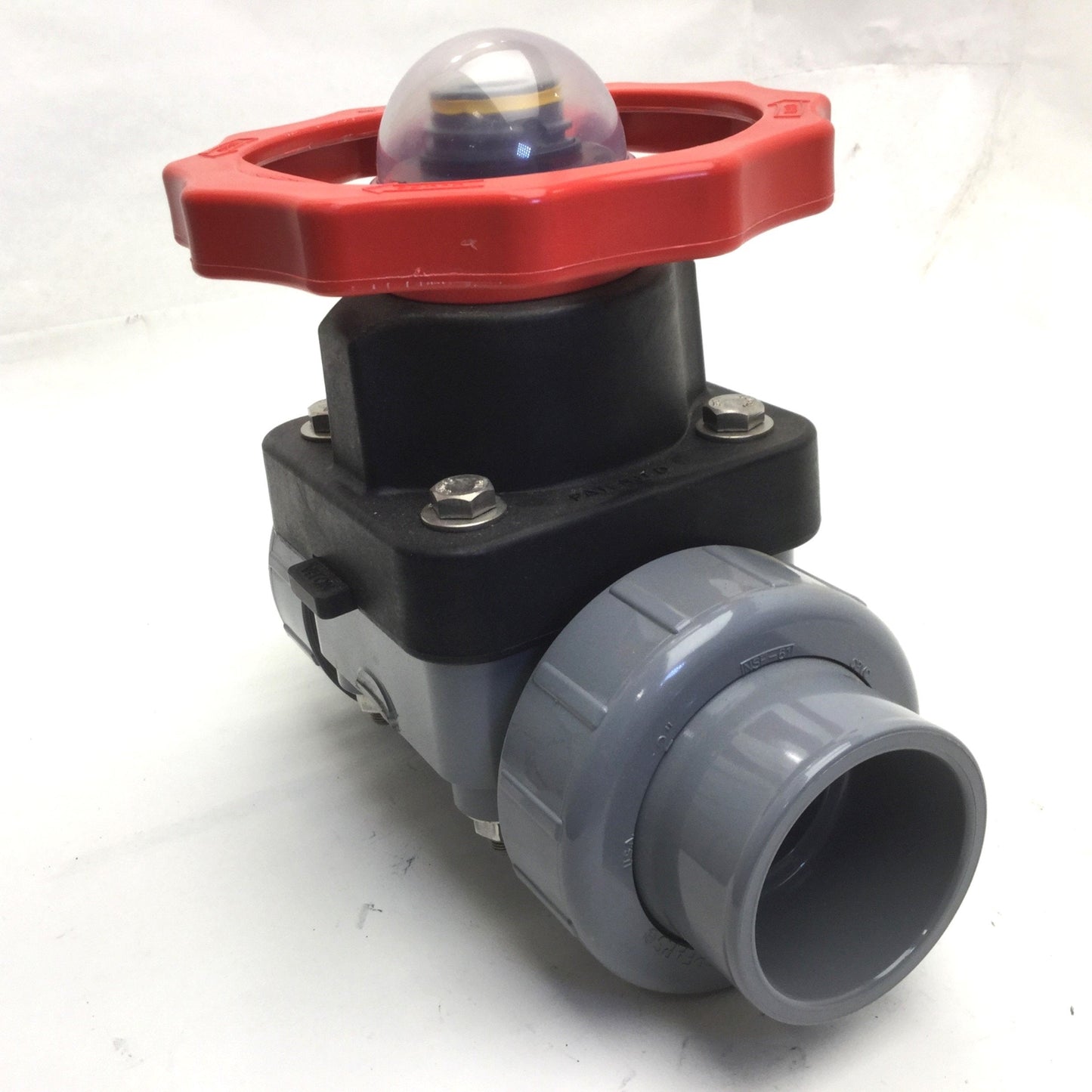 Used Spears 2739-020C Diaphragm Valve, CPVC-Socket Ends, 235PSI, Size: 2"