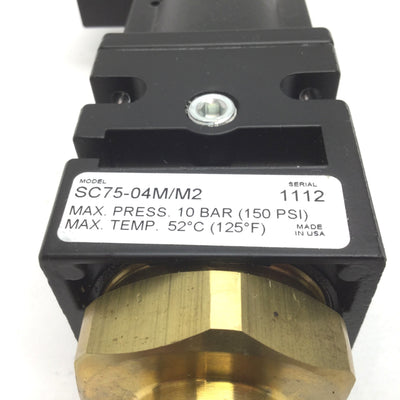 Used Watts SC75-04M/M2 Soft Start Valve, Ports: 1/2" NPT, Pressure: 10 bar (150psi)