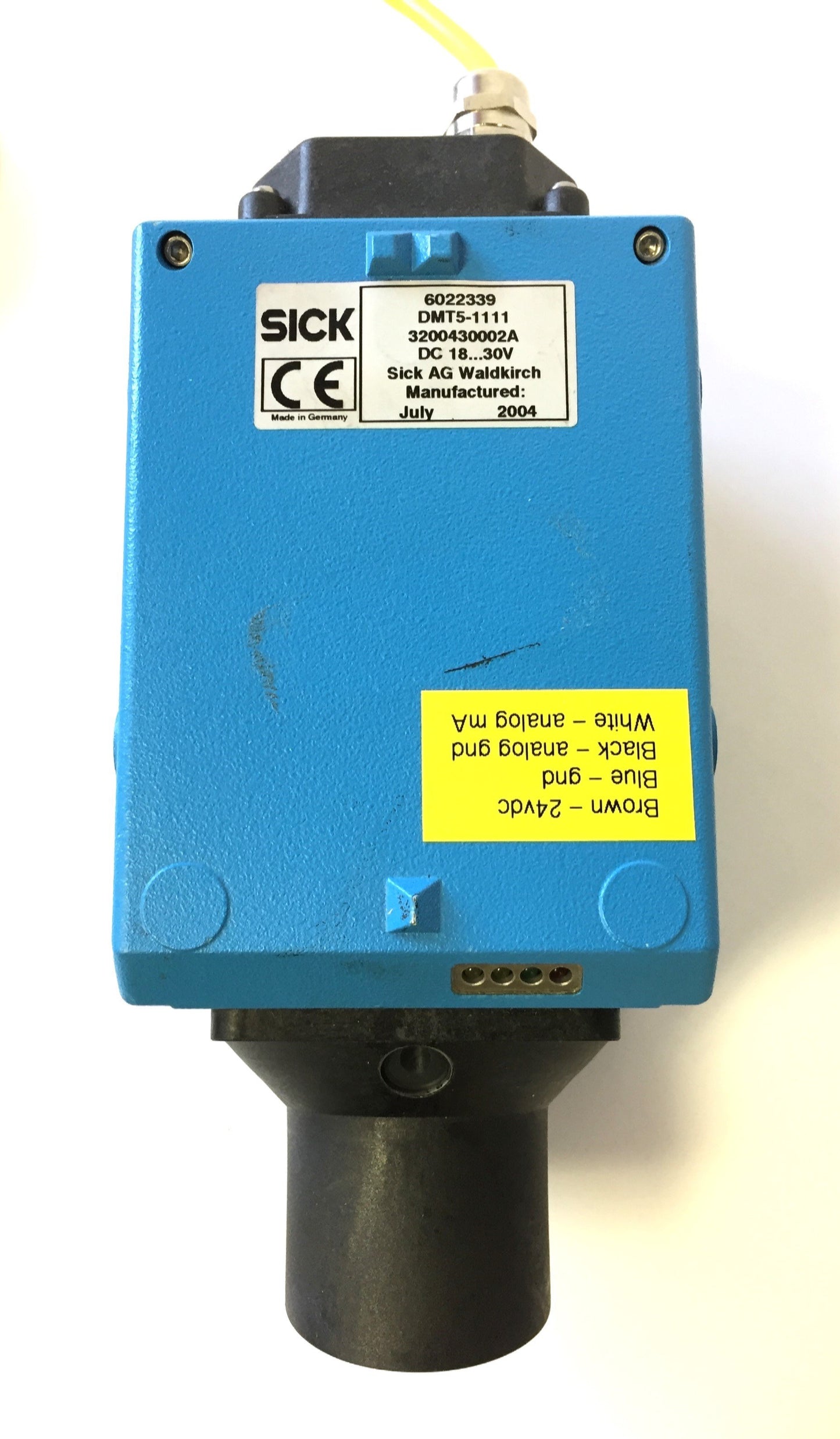 Used Sick 6022339 DMT 5-1111 Displacement Sensor Distance Measuring, Voltage: 18-30V