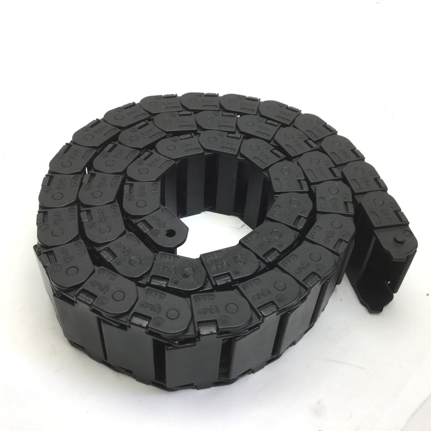 Used Igus 15.4.48 Energy Chain, Dimensions: 50"(L) x 2.5"(W) x 1"(H), *No Ends*
