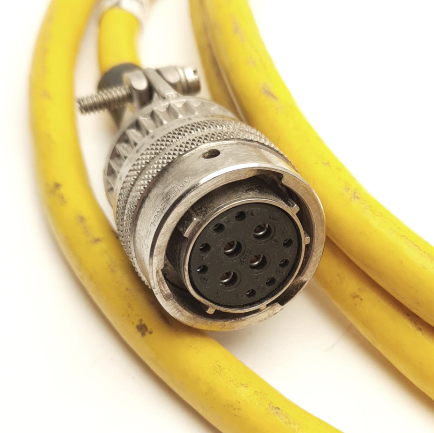 Used Parker 71-015017-10 Motor Power & Hall Effect Cable, MS Round 12-Pin, 9' Long