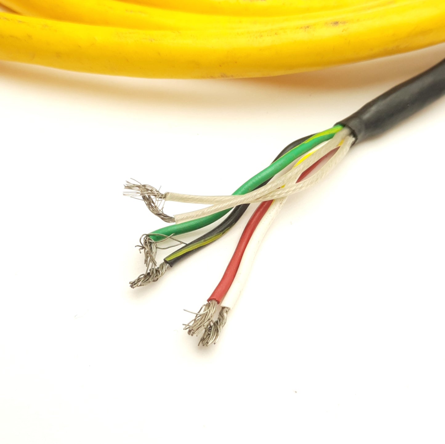 Used Parker 71-015017-10 Motor Power & Hall Effect Cable, MS Round 12-Pin, 9' Long