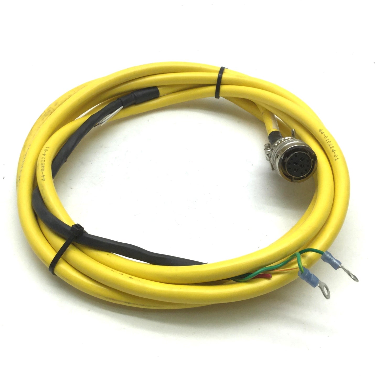 Used Parker 71-015017-22 Motor Power & Hall Effect Cable, MS Round 12-Pin, 22' Long