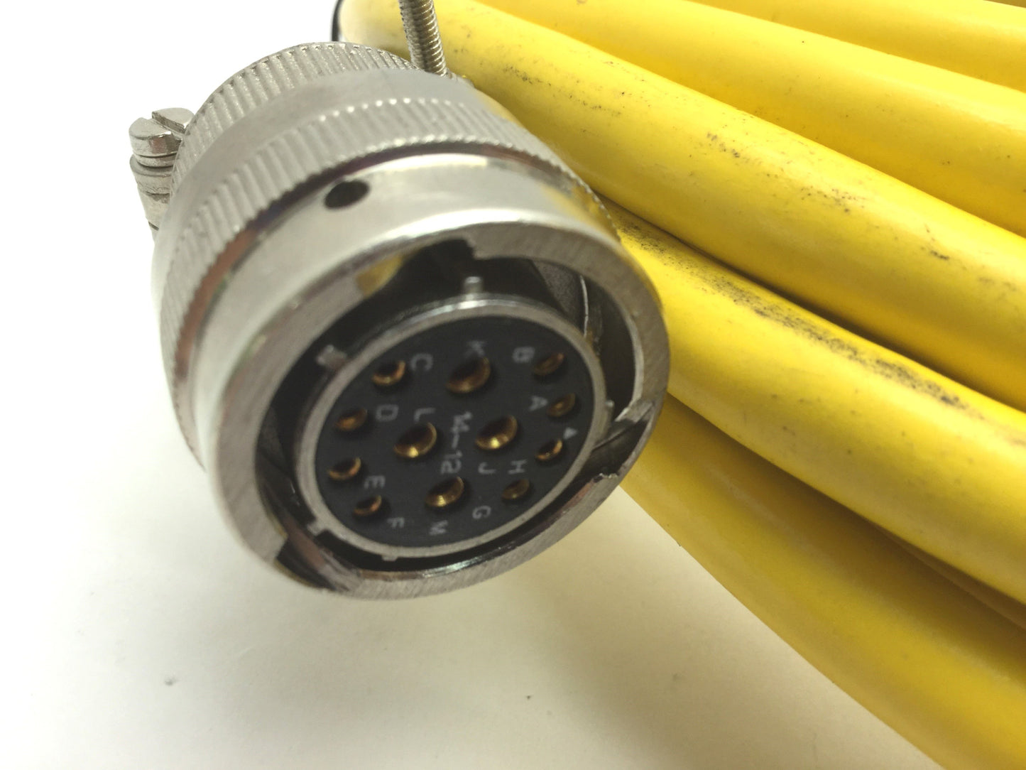 Used Parker 71-015017-22 Motor Power & Hall Effect Cable, MS Round 12-Pin, 22' Long