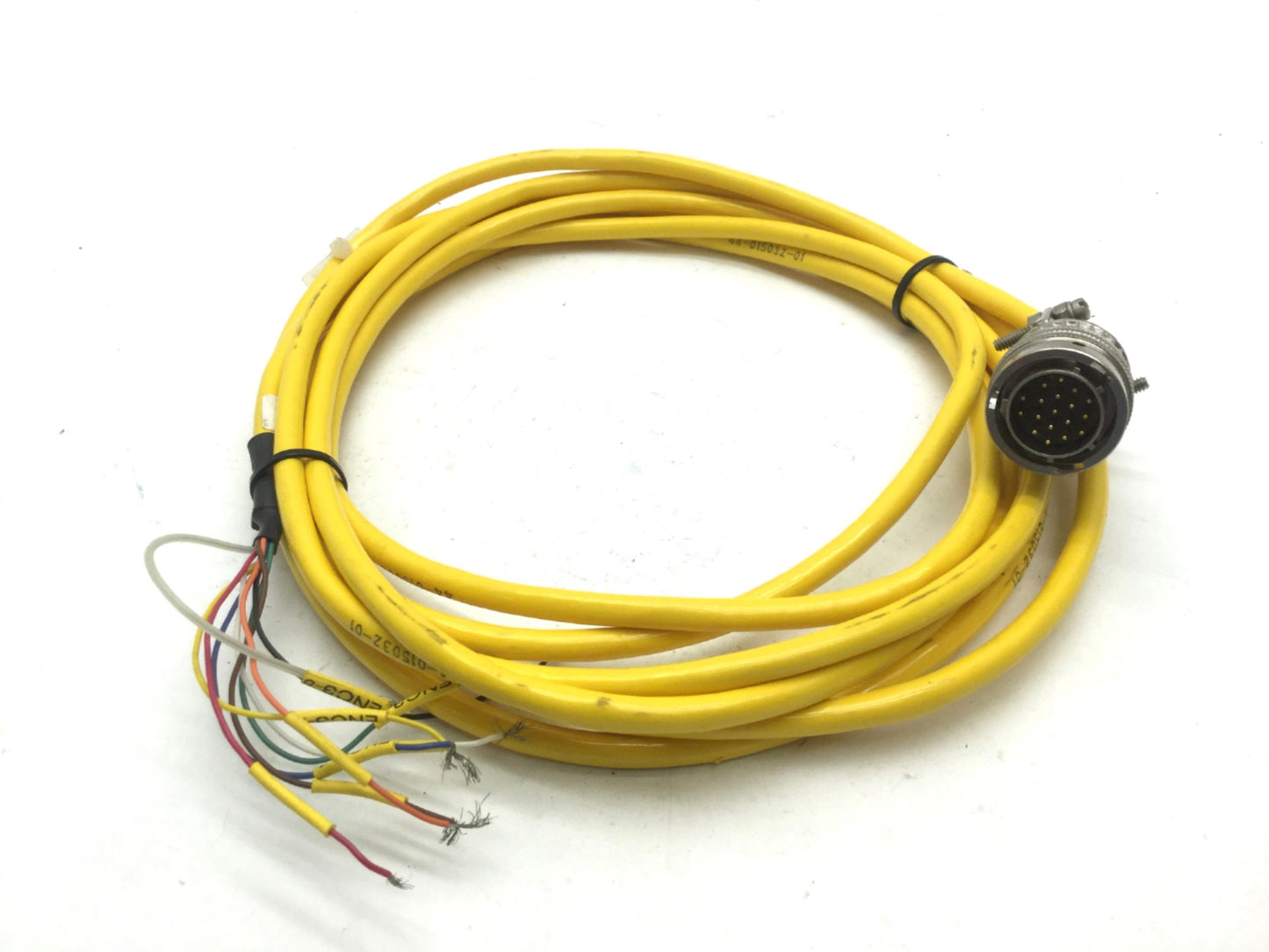 Used Parker Compumotor 71-015886-11 Servo Motor Encoder Feedback Cable, 11' 18-Pin MS