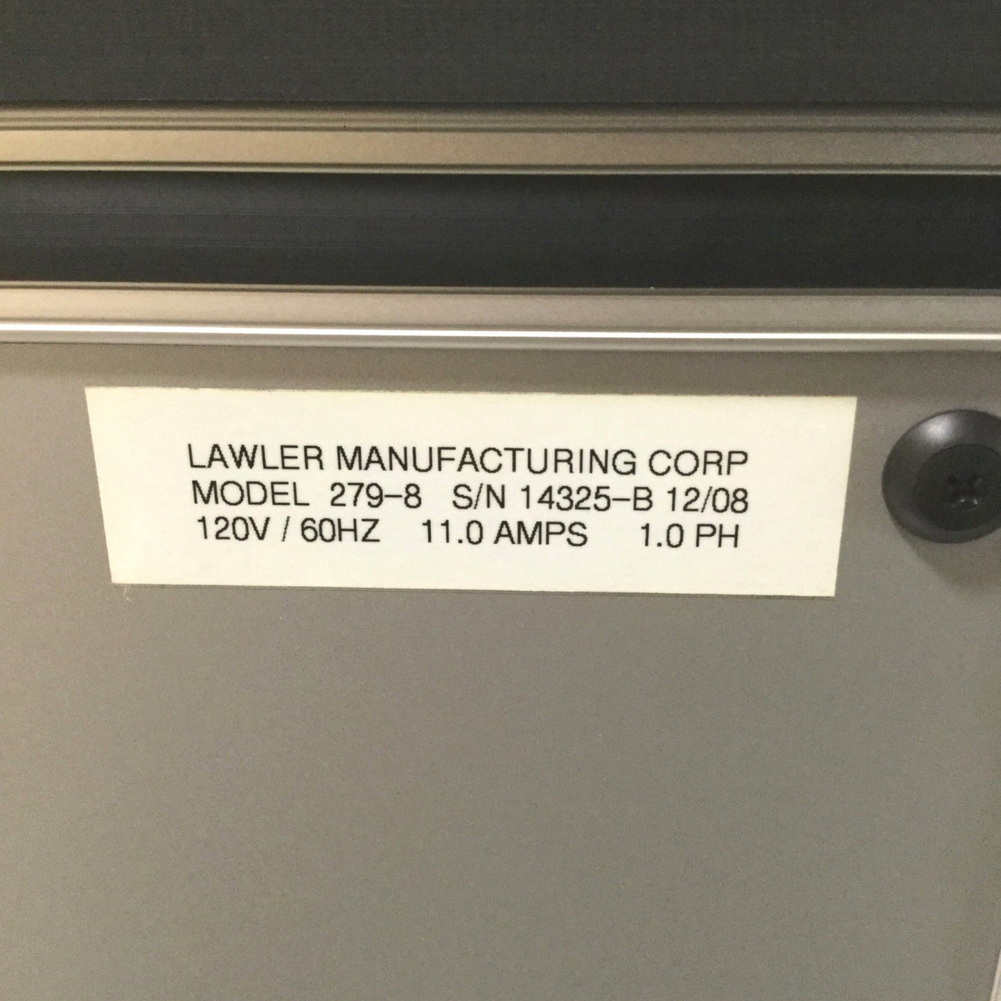 Used Lawler 279-8 Copper Corrosion Petroleum Liquid Test Bath Circulator Heater