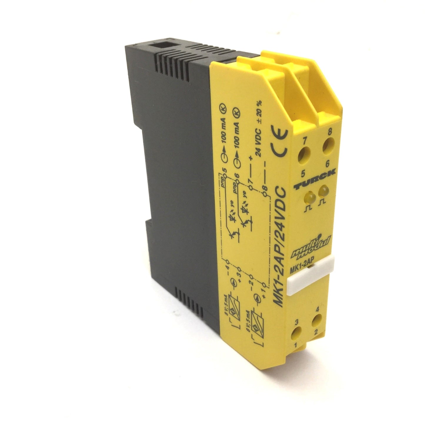 Used Turck MK1-2AP Multi Modul Isolating Switching Amplifier, 2-Channel, NC, 24VDC