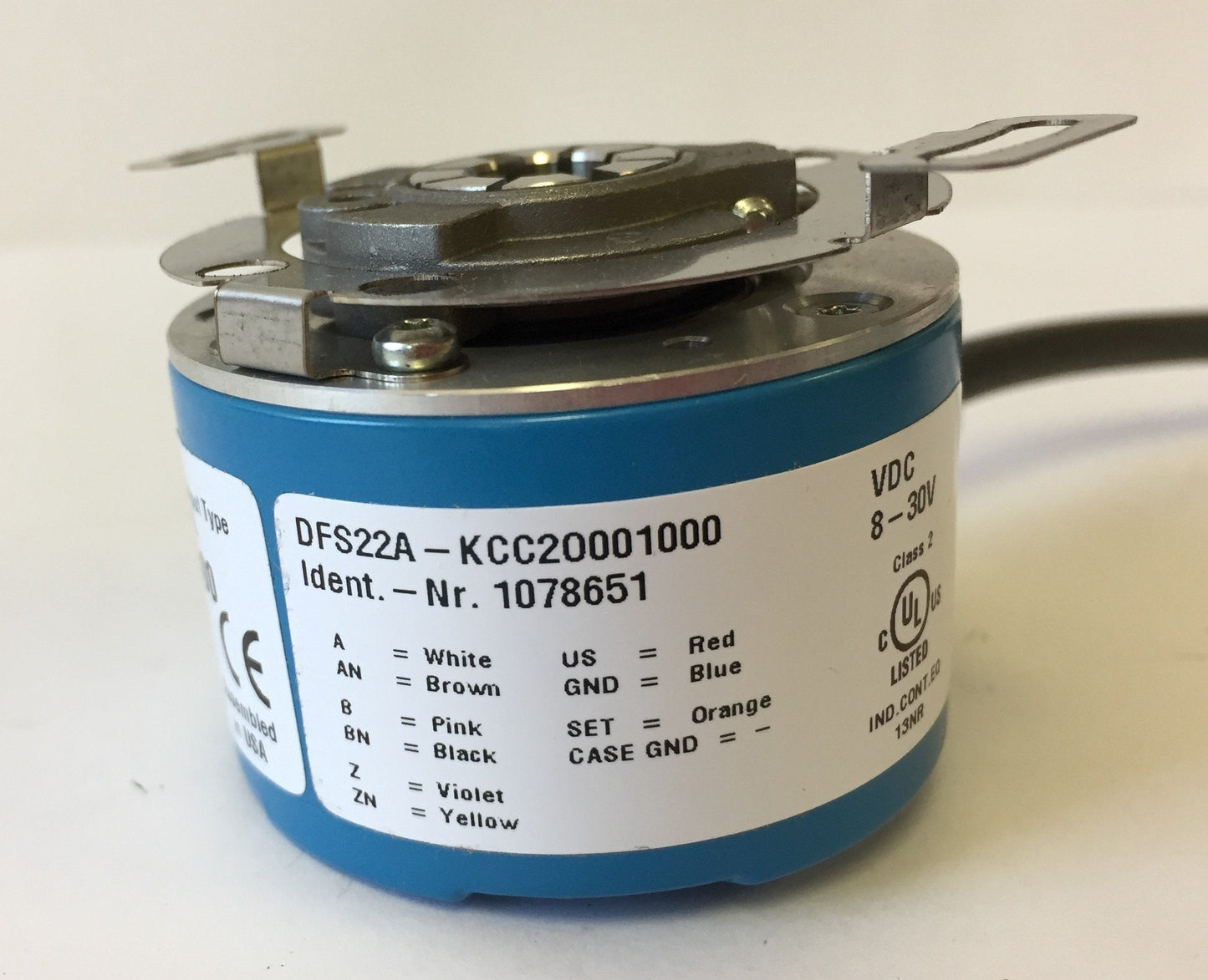 New Other Sick DFS22A-KCC2O001000 Incremental Encoder, 1000 PPR, 3/8" Shaft Dia, 8-30VDC