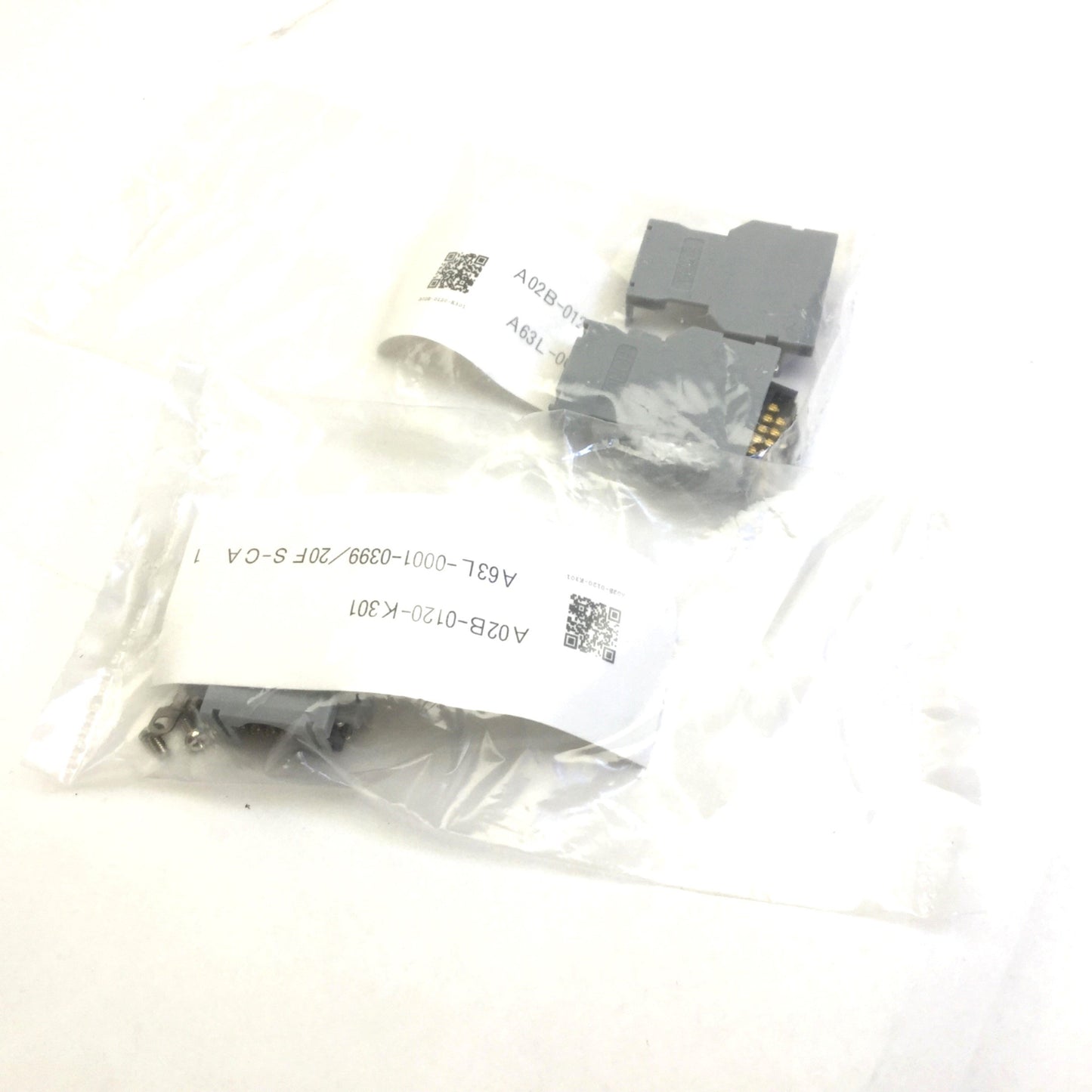 Used Lot of 2 New Honda A02B-0120-K301 Connectors, 20-Pin, A63L-0001-0399/20FS-CA1