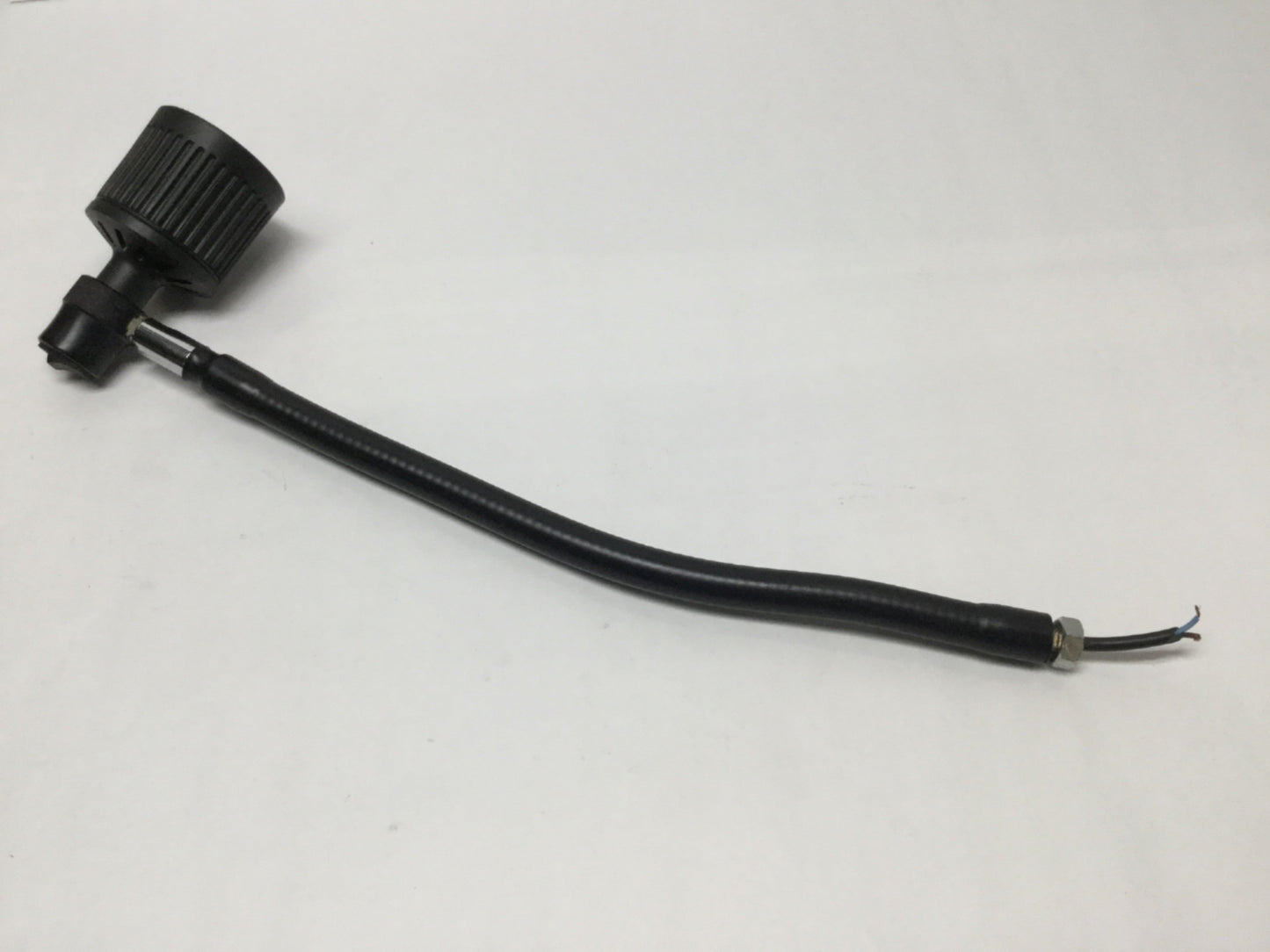 Used Sunnex Halogen Lamp Light 12VDC 20W 15" Gooseneck Flexible Arm, Thread Mount