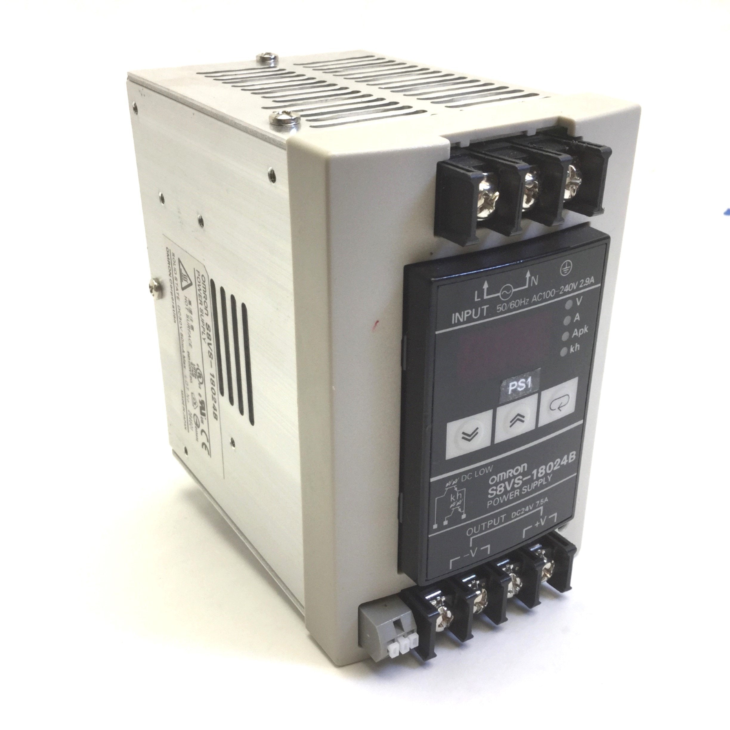 Omron S8VS-18024B Switch Mode Power Supply, In: 100-240VAC
