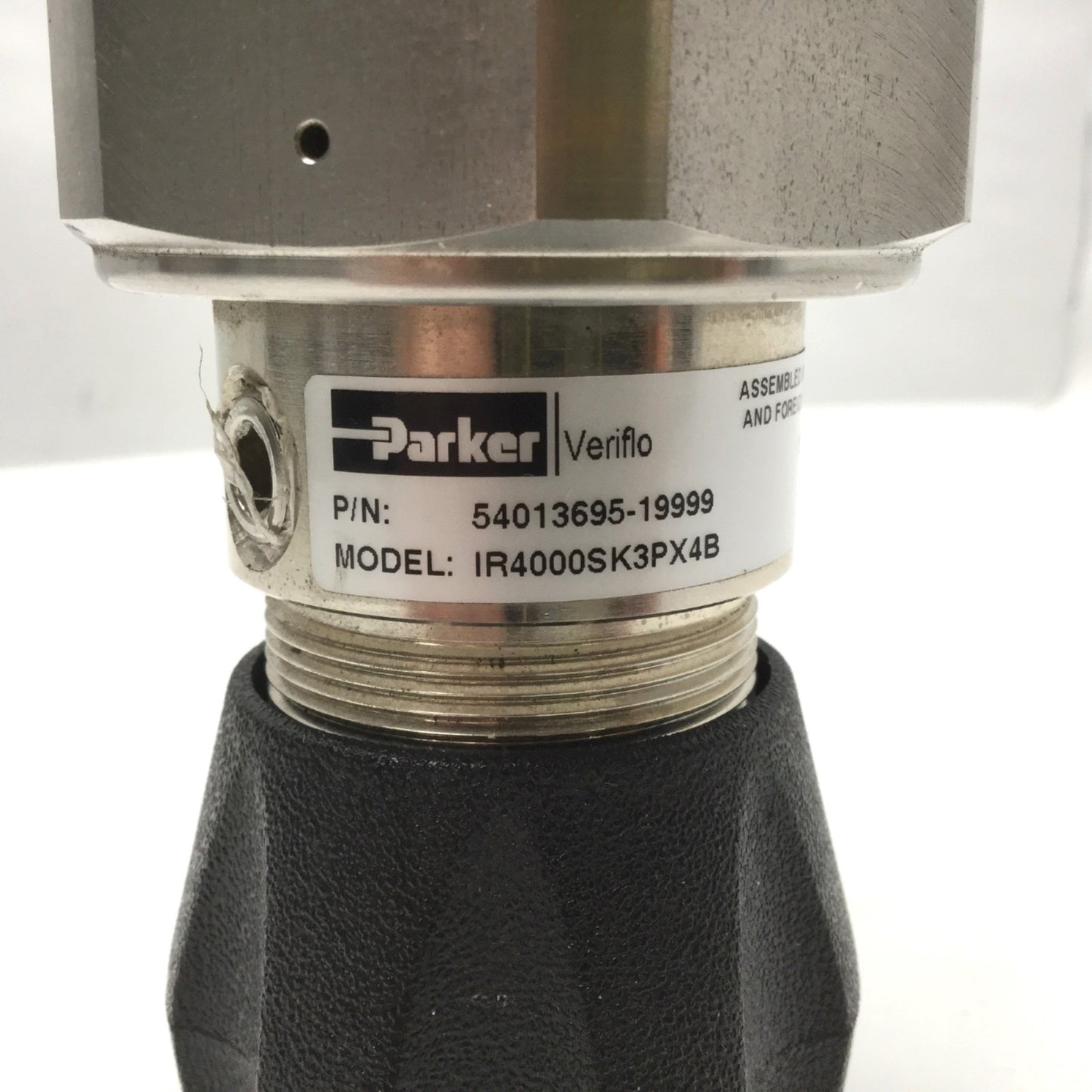 Used Parker IR4000SK3PX4B Veriflo 316L SS Pressure Regulator Range: 0-10psig, 400psig