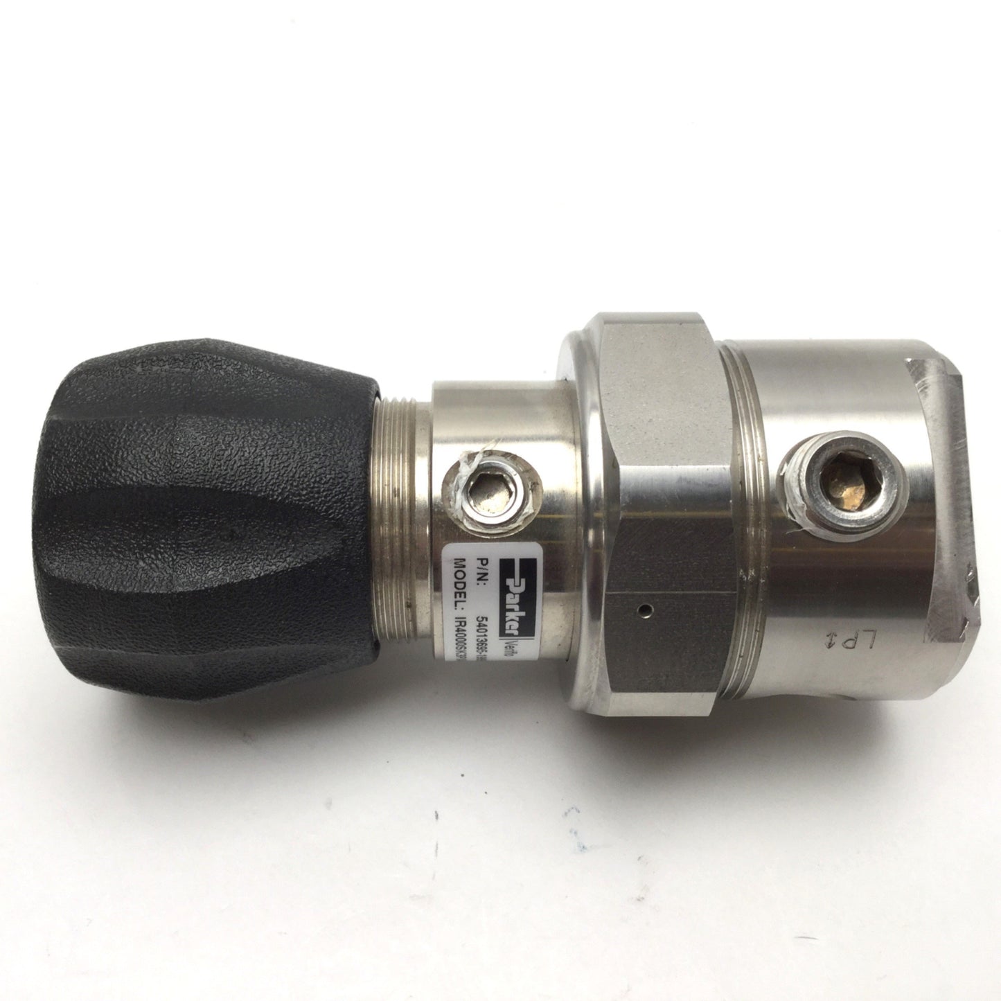 Used Parker IR4000SK3PX4B Veriflo 316L SS Pressure Regulator Range: 0-10psig, 400psig