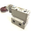 Used SMC SYJ714R-5LZ-01T Base Mounted Solenoid Valve, 3-Port, 1/8" NPT, With Manifold
