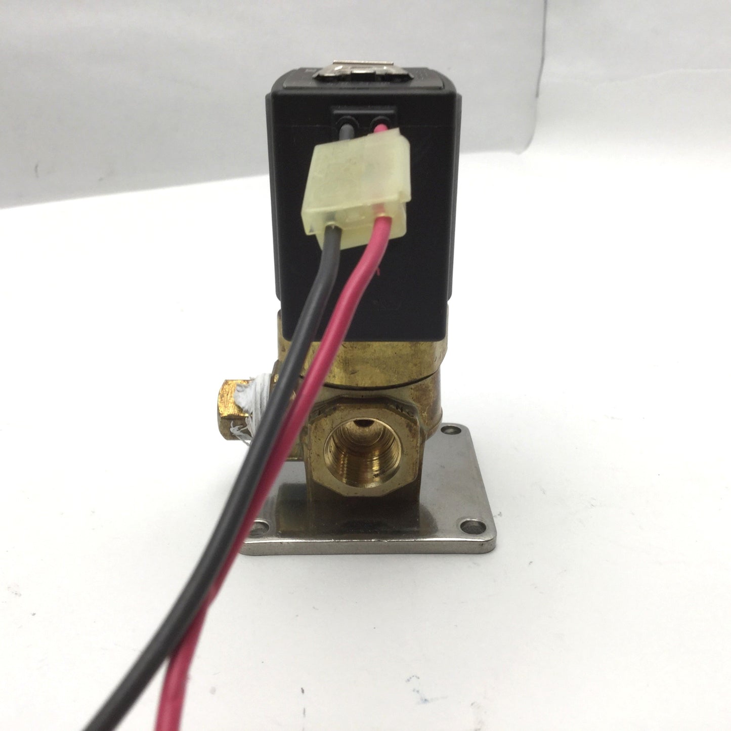 Used SMC VX3344-03T-5GS1-B 3-Way Media Solenoid Valve 3/8" NPT 24VDC Coil, Air/Water