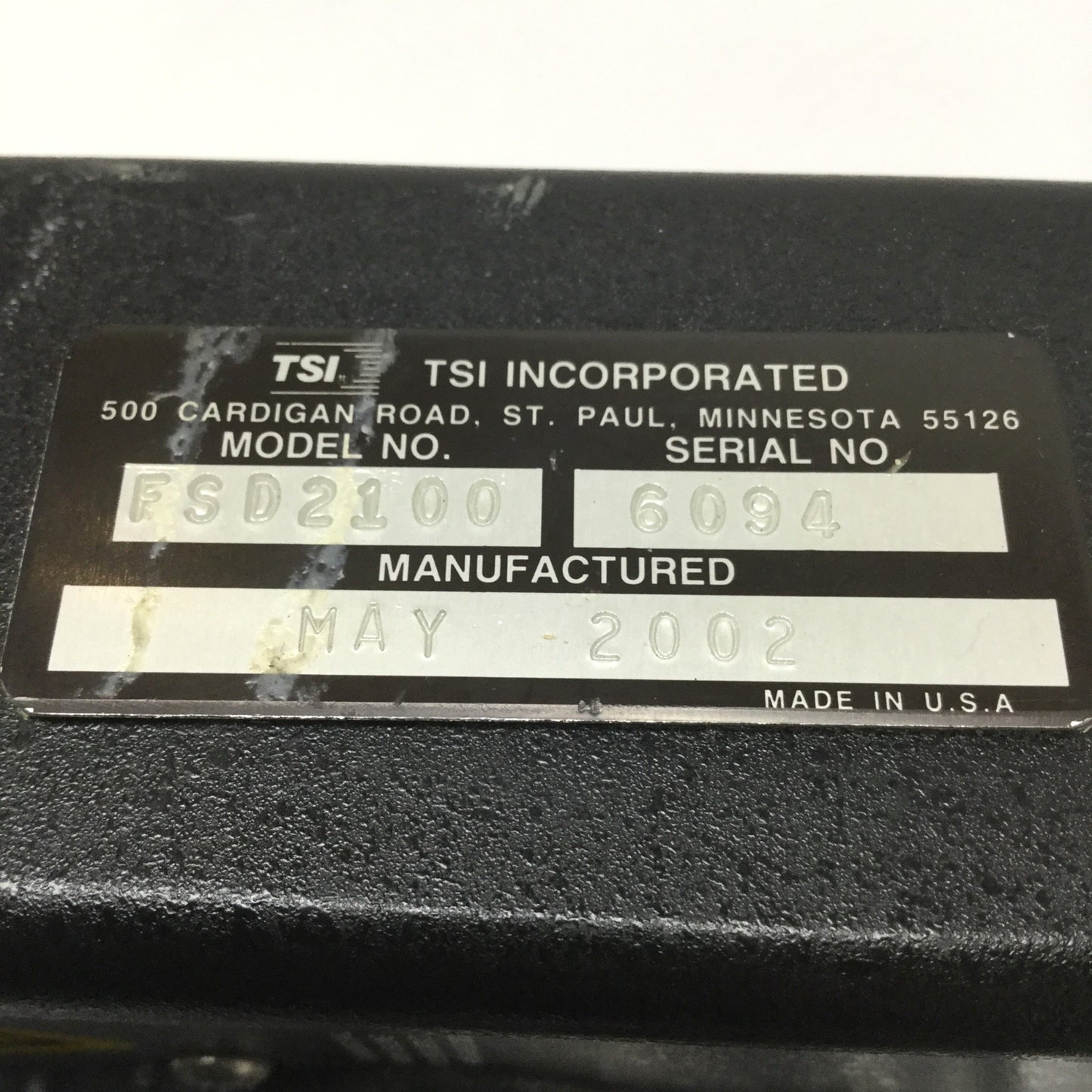 Used TSI Target Systems FSD2100 Laser Extrusion/Wire Flaw Detector Sentry Terminal