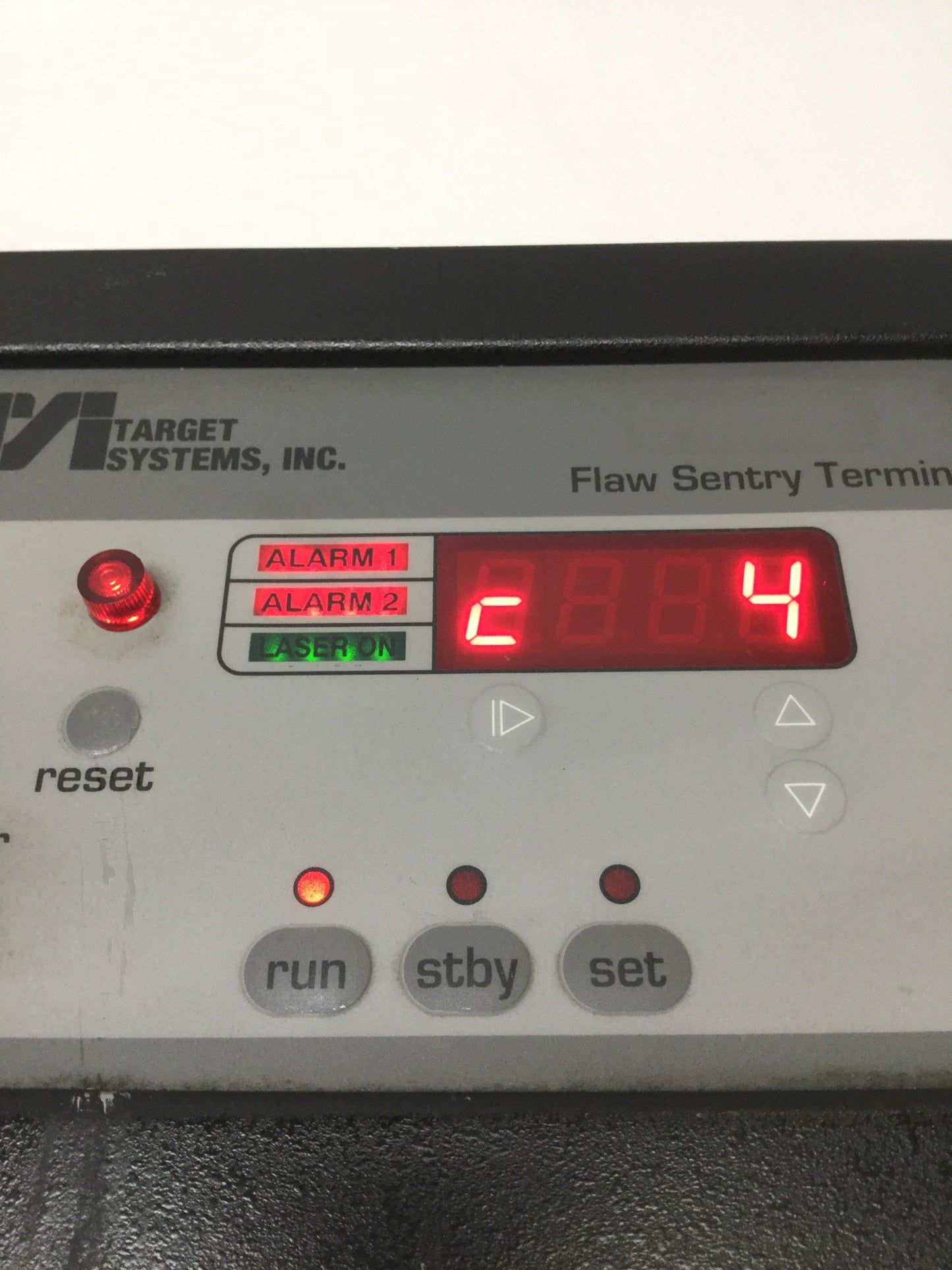 Used TSI Target Systems FSD2100 Laser Extrusion/Wire Flaw Detector Sentry Terminal