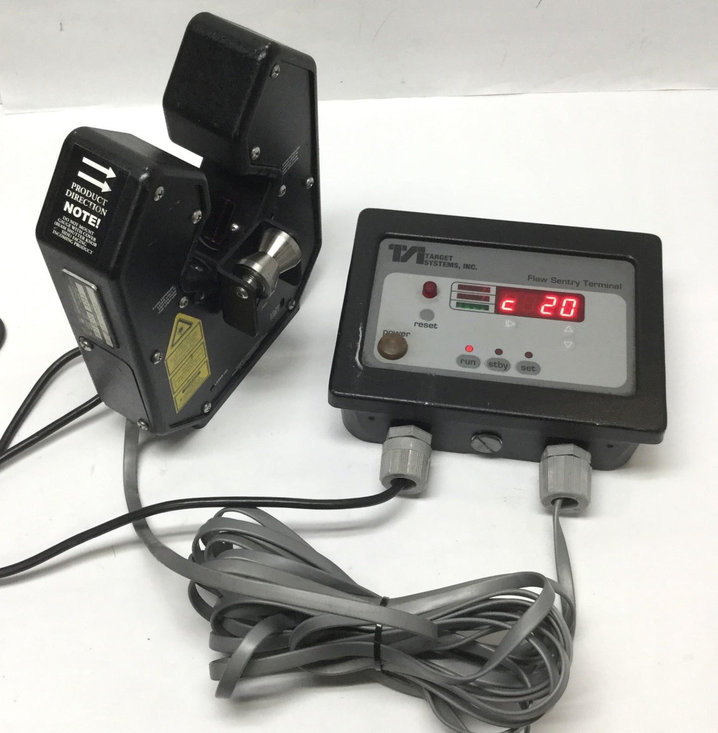 Used TSI Target Systems FSD2100 Laser Extrusion/Wire Flaw Detector Sentry Terminal