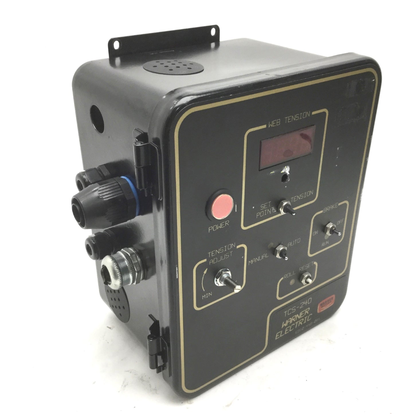 Used Warner TCS-240 Tension Adjustment Control Brake, Front Dimension: 10.5" x 8.5"