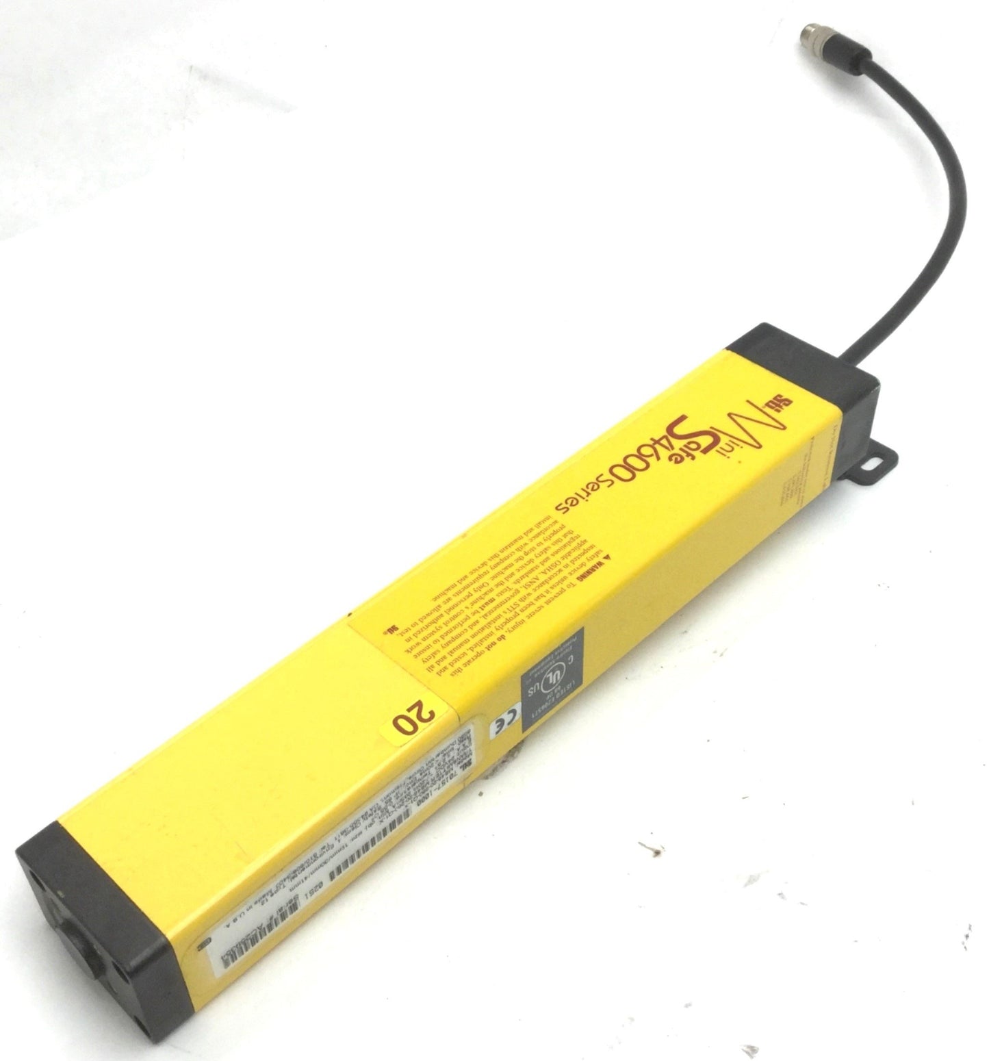 Used STI MiniSafe 4600 Series 70157-1000 Light Curtain, MS46-20-260-Q1-X Transmitter