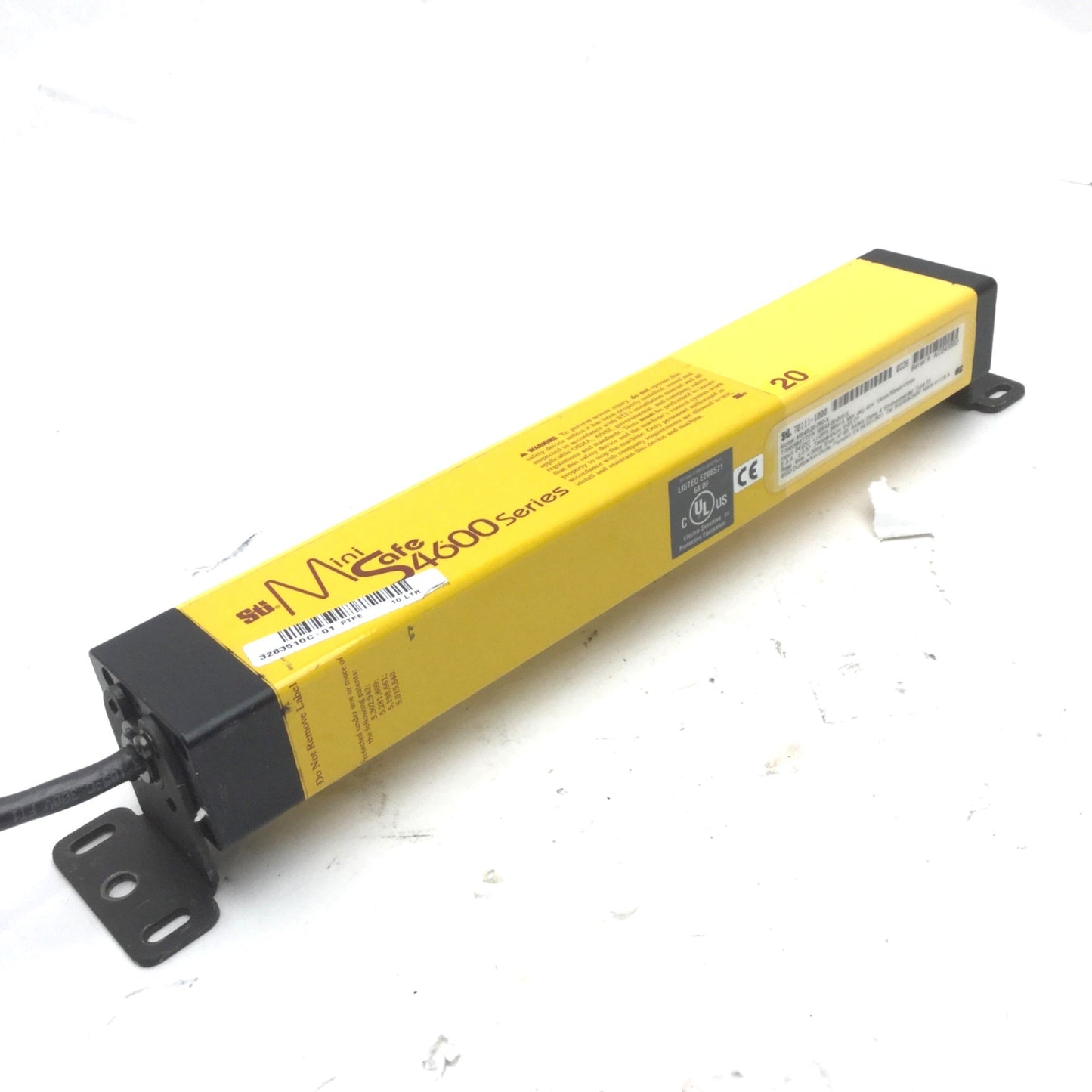 Used STI MiniSafe 4600 Series 70111-1000 Light Curtain, MS46-20-260-X Transmitter