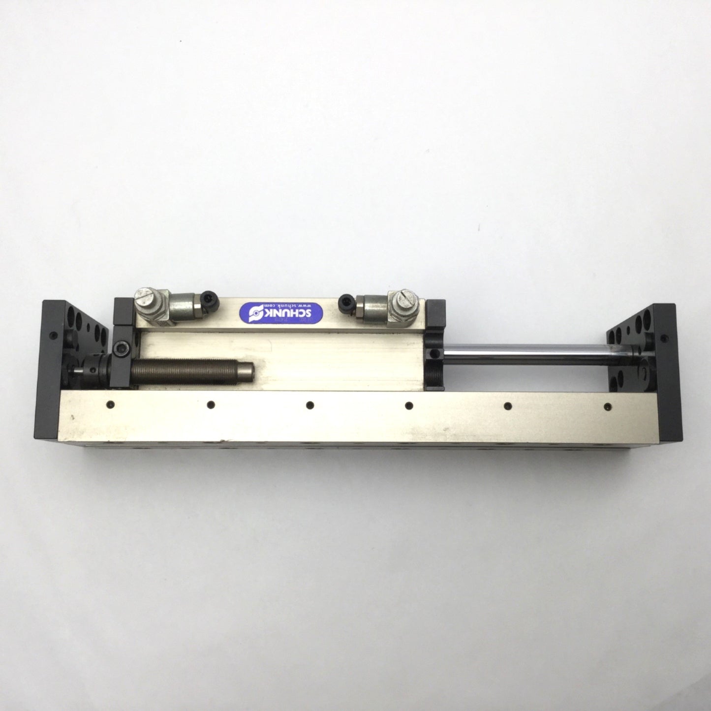 Used SCHUNK LM 200-H100 Pnuematic Linear Actuator, Stroke: 100mm, Table: 150mm x 70mm