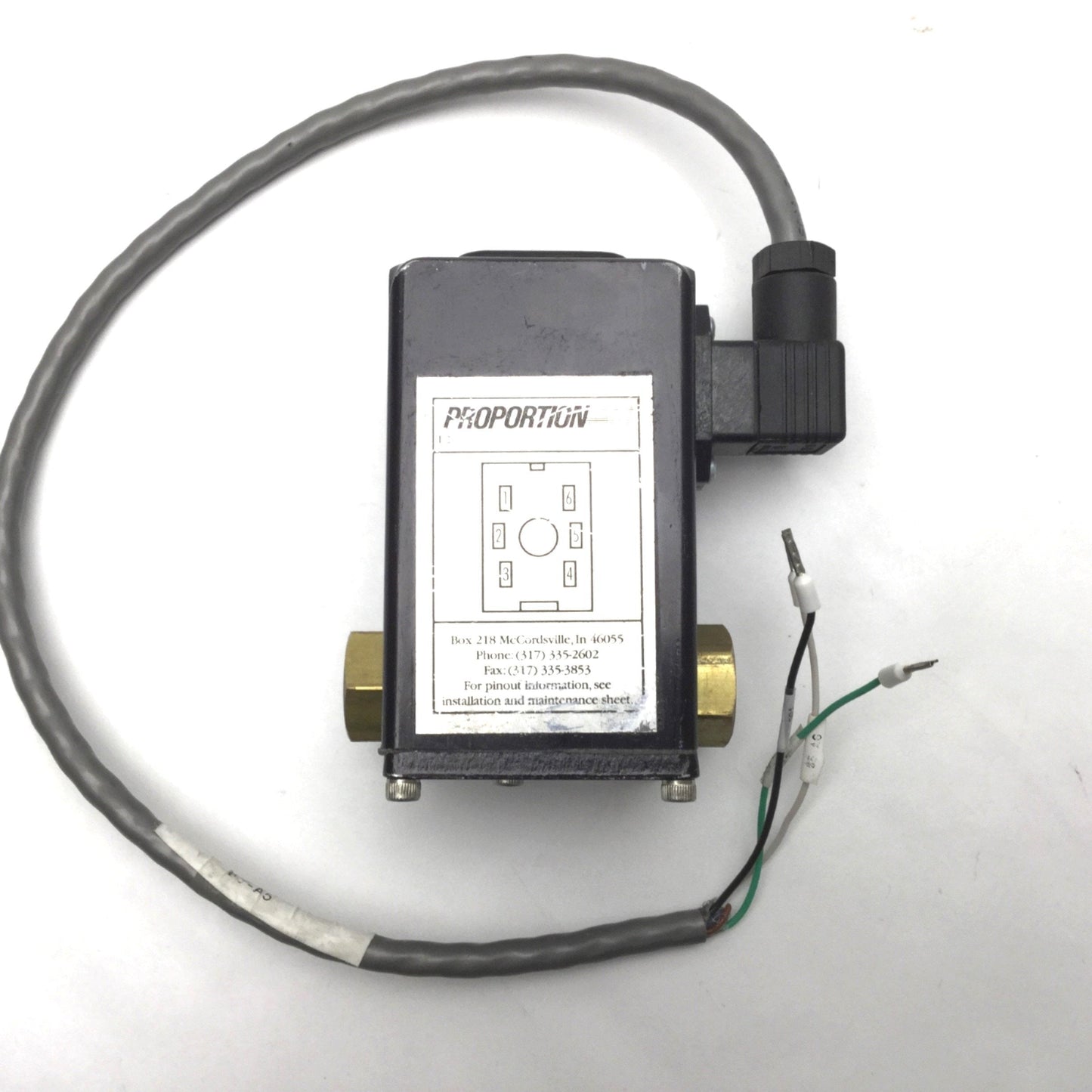 Used Proportion-Air DQPV1TFEE080CX Pressure Control Valve, 1/8"NPT, 0-80PSI, 0-10VDC