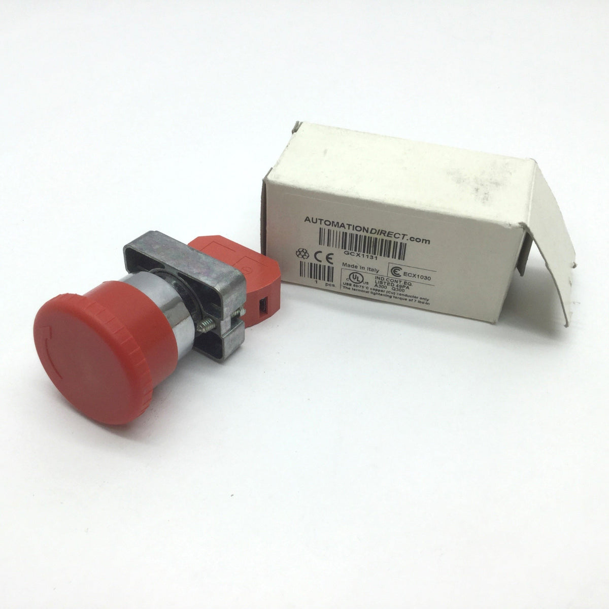 Automation Direct Buttons Automation Direct GCX1131 Red Push Button Twist Release NC Contact ...