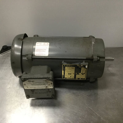Used Baldor IDXM7034T AC Motor, 1.5HP, 2700RPM, 145TC Frame, 7/8" Shaft, 230/460AC