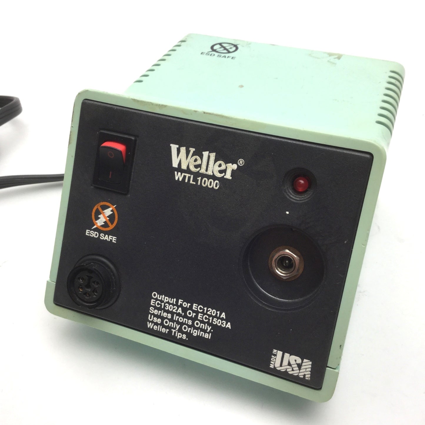 Used Weller WTL1000-0 Soldering Station Power Unit, 60W, 120VAC, *No Knob*