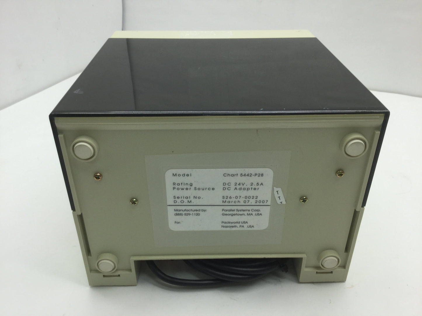 Used Packworld 5442-P2 Paper Chart Recorder From Accu-Temp Heat Sealer