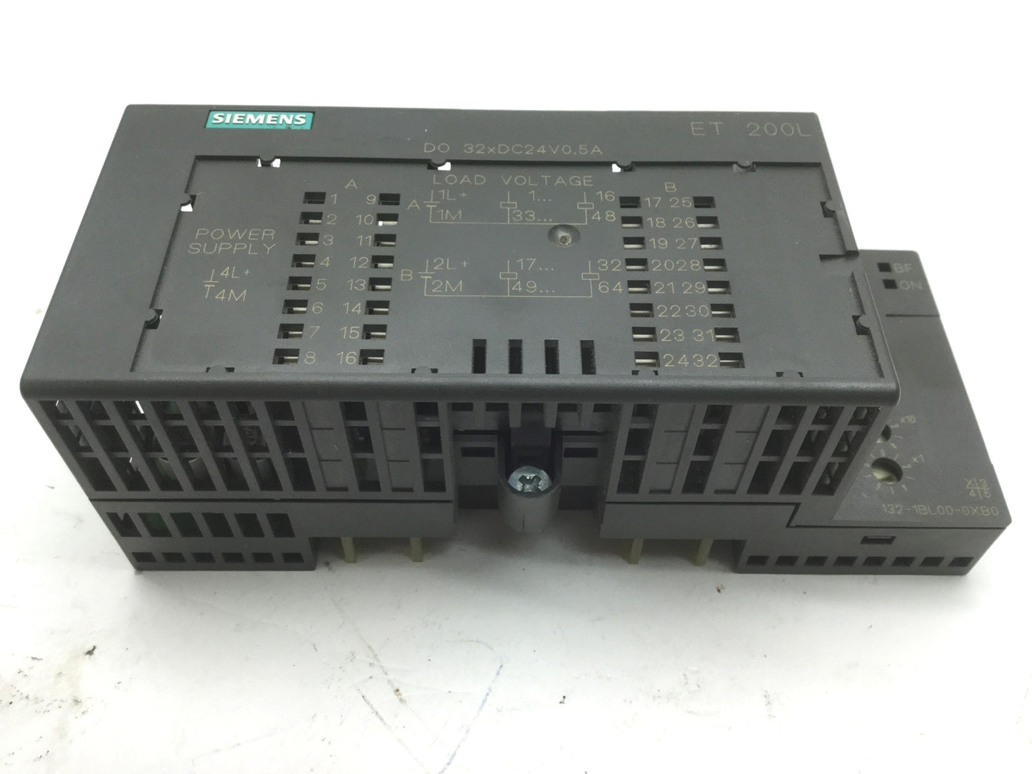 Used Siemens 6ES7 132-1BL00-0XB0 Somatic S7 ET 200L Digital Output Power Supply 24V