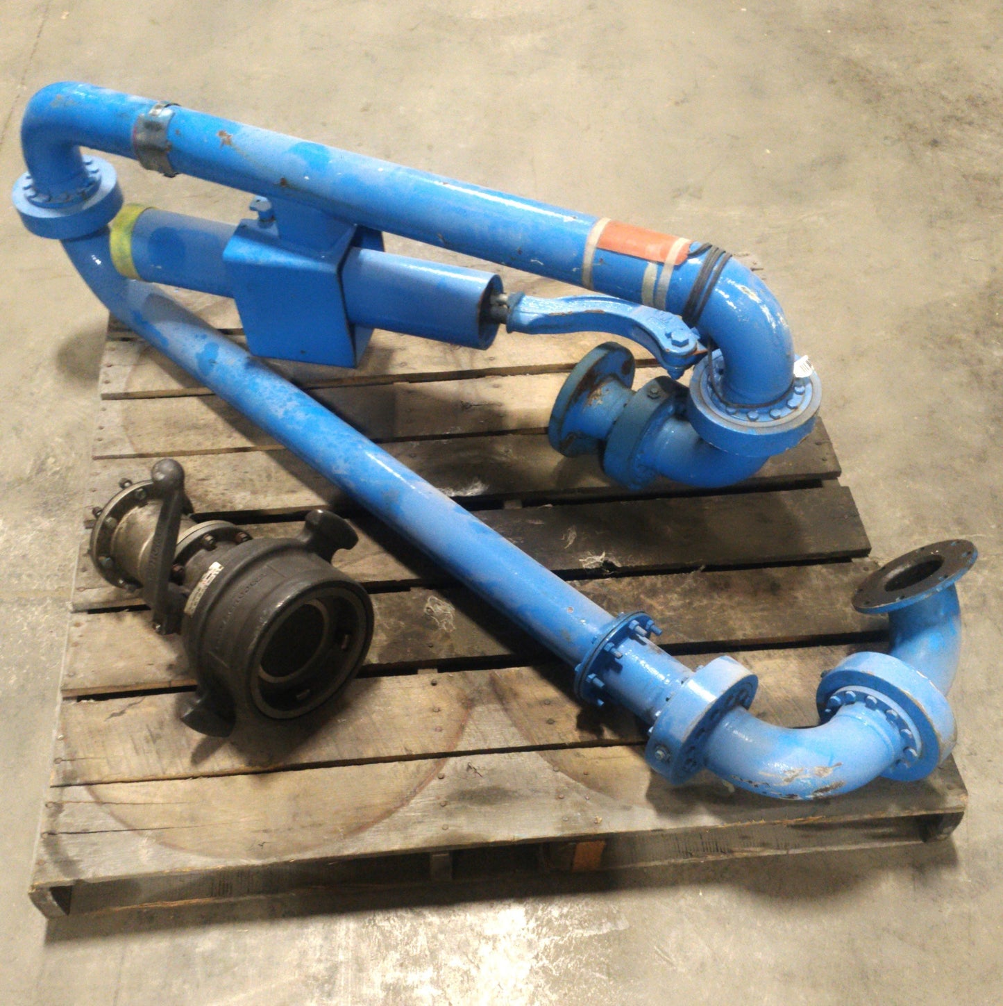 Used EMCO Wheaton E2313 A-Frame Bottom Loader & Coupler 3" Pipe 5' Arms 55° to -20°