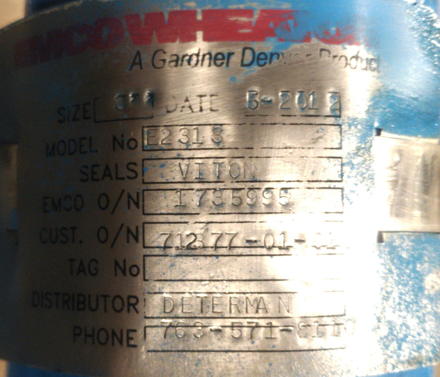 Used EMCO Wheaton E2313 A-Frame Bottom Loader & Coupler 3" Pipe 5' Arms 55° to -20°