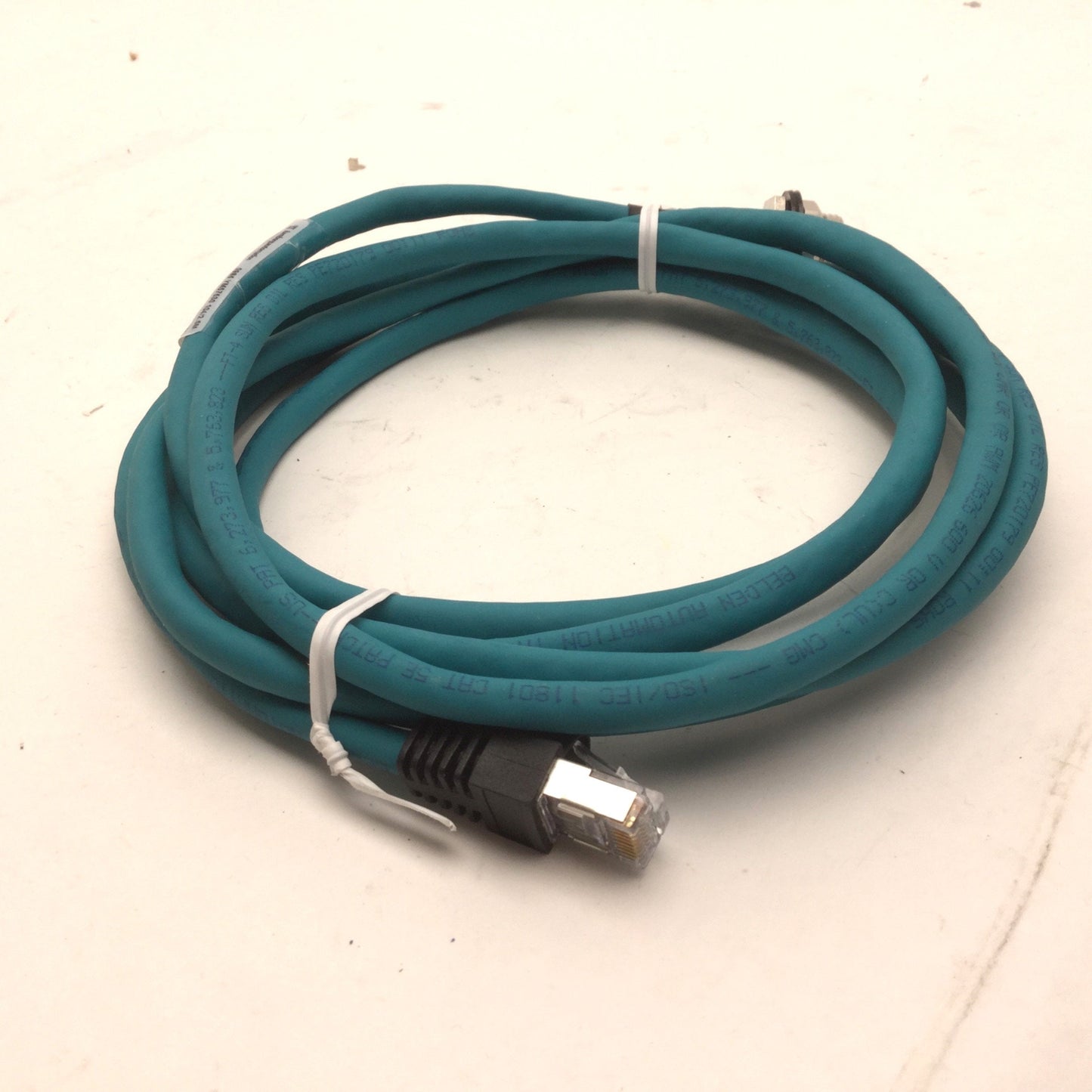 Used Lumberg Automation 0985 YM57530 104/2.5M Industrial Ethernet Cable, 2.5m, CAT 5e