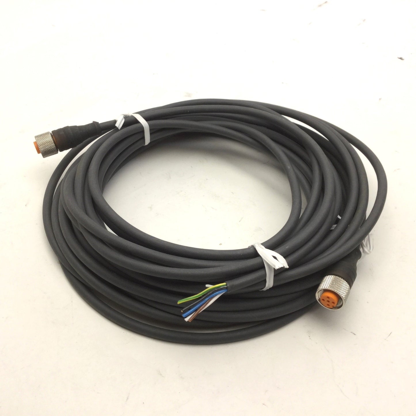 Used Lot of 2 Lumberg RKT 5-228/5 M Cordset, Length: 5m, Number of Pins: 5