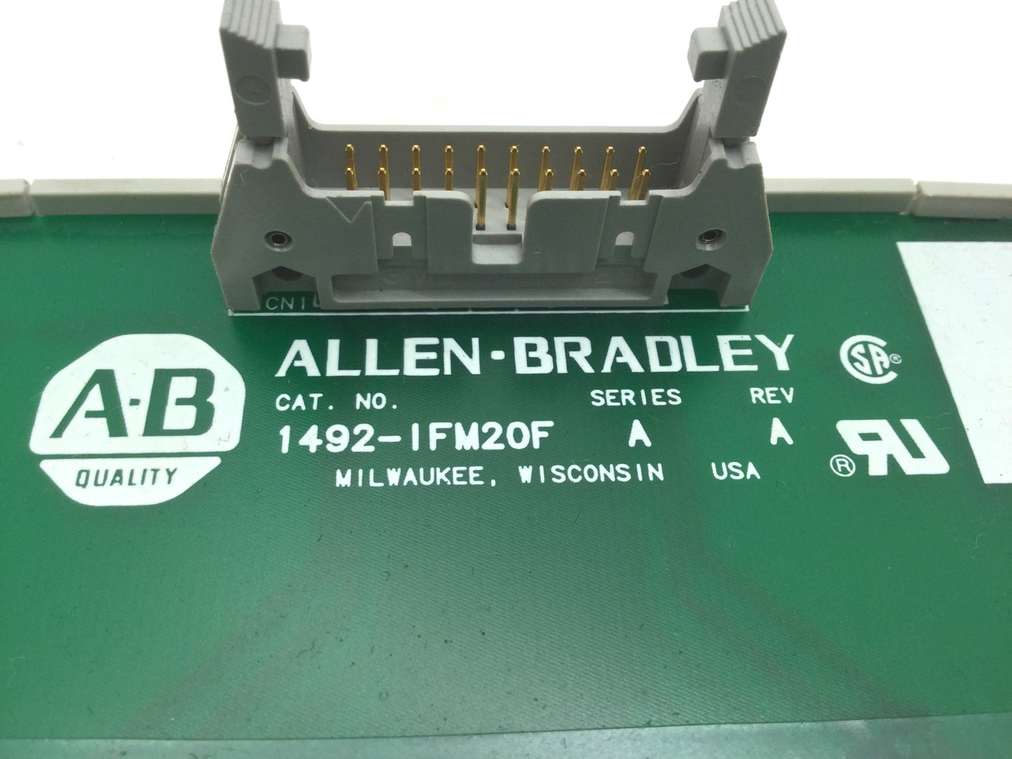 Used Allen Bradley 1492-IFM20F Terminal Block, 20-Pin to Screw Terminals
